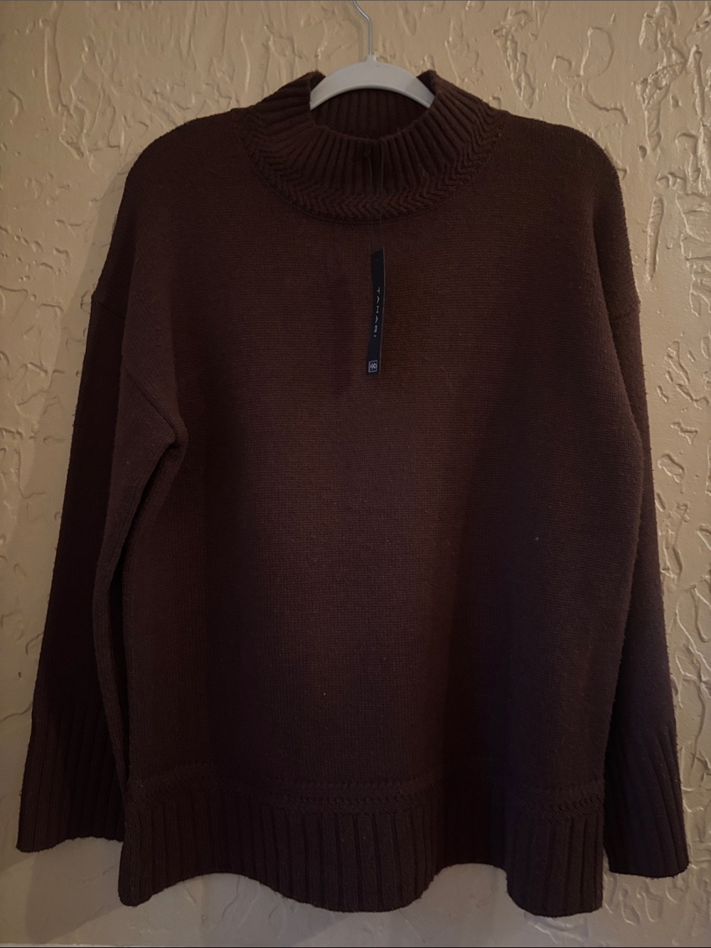 Tahari Dark Brown Knit Sweater